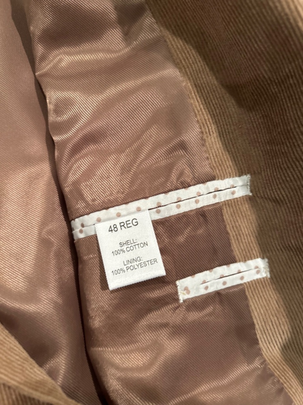 Architect Camel Corduroy Blazer/Suit Jacket - Picture 4 of 9